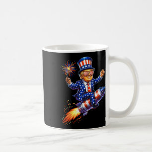 Trump 2025 Glad 4:e Juli Trump Amerikansk Flagga F Kaffemugg