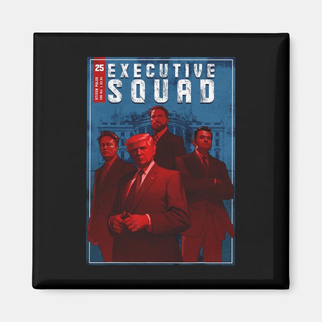Trump 2025 Installation - Hero President Design 1 Magnet (Framsidan)