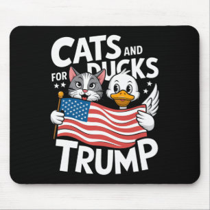 Trump 2025 Katter Och Ankor Stöd Donald Trump Musmatta