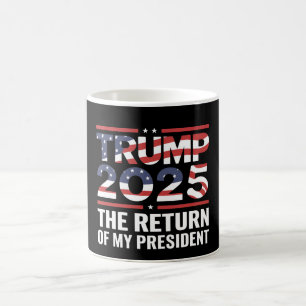 Trump 2025 Min presidents återkomst 47:e USA Kaffemugg