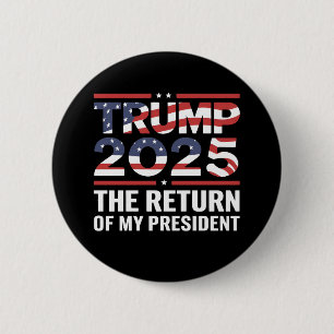 Trump 2025 Min presidents återkomst 47:e USA Knapp
