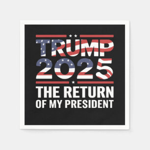 Trump 2025 Min presidents återkomst 47:e USA Pappersservett