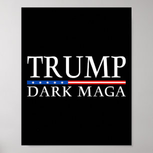 Trump 2025 Mörk Mega President Donald Trump  Poster