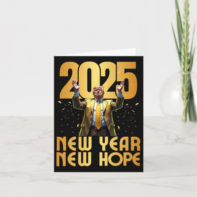 Trump 2025 Nyår Ny Hopp Inauguration Fest Kort (Framsida)