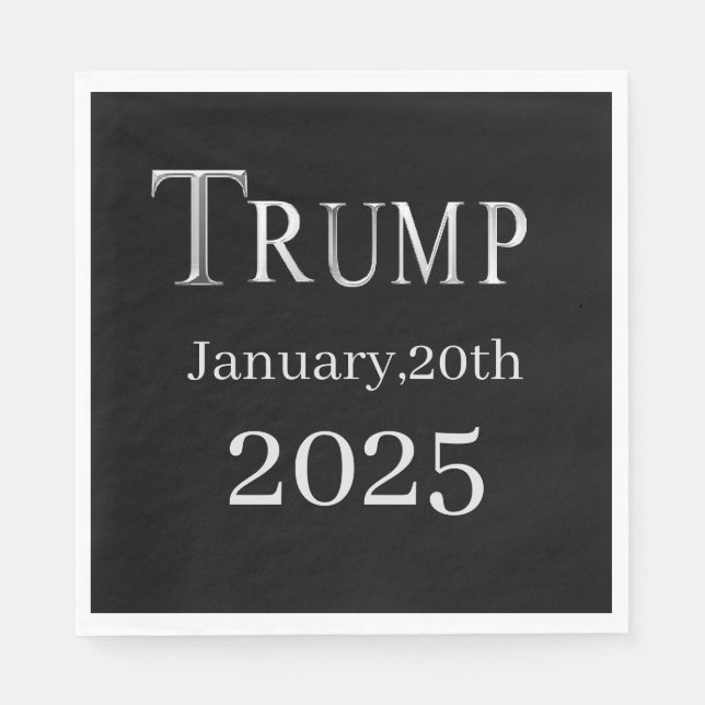 TRUMP 2025 PAPPERSSERVETT (Framsidan)