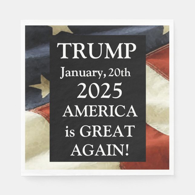 TRUMP 2025 PAPPERSSERVETT (Framsidan)