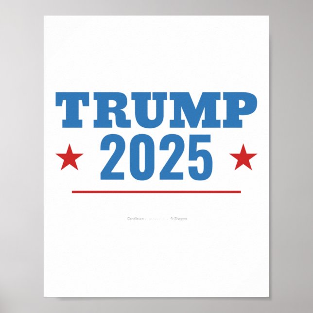 Trump 2025 President Valection Sign Parody Desig Poster (Framsidan)