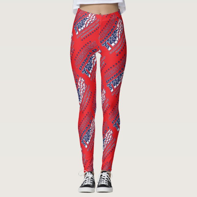Trump 2025 Presidentinvigning Leggings (Framsida)