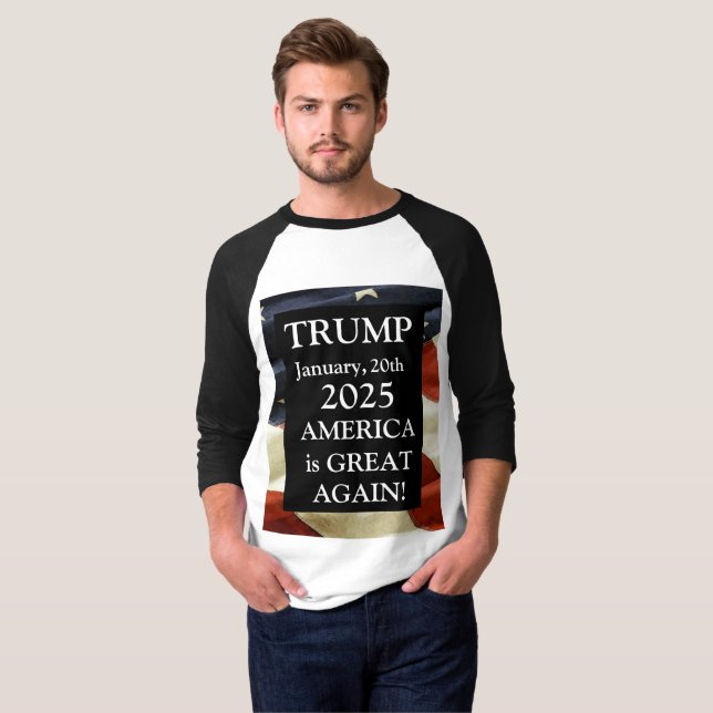 TRUMP 2025 T SHIRT (Hel framsida)