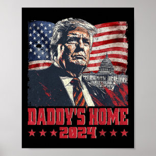 Trump 2025 Ta Amerika Tillbaka Pappas Hem Trump Pi Poster