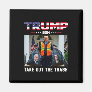 Trump 2025 Ta Bort Skräpet Roligt Trump Garbyge Magnet