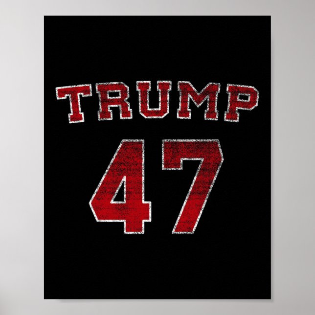 Trump 2025 Val 47 Seger Vinn President Invigning Poster (Framsidan)