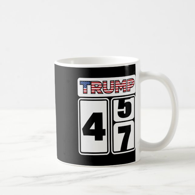 Trump 2025 Val 47 Seger Vinst President Installati Kaffemugg (Höger)