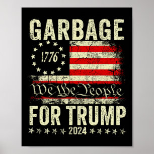Trump 2025 Val Skräp Rösta På Trump President Poster