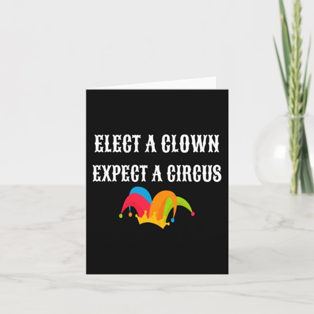 Trump 2025 Välj en sluten förväntning i cirkus Kort (Framsida)