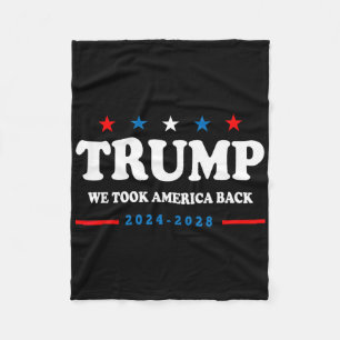 Trump 2025 Vi Tog Amerika Tillbaka Val 2025 Fleecefilt