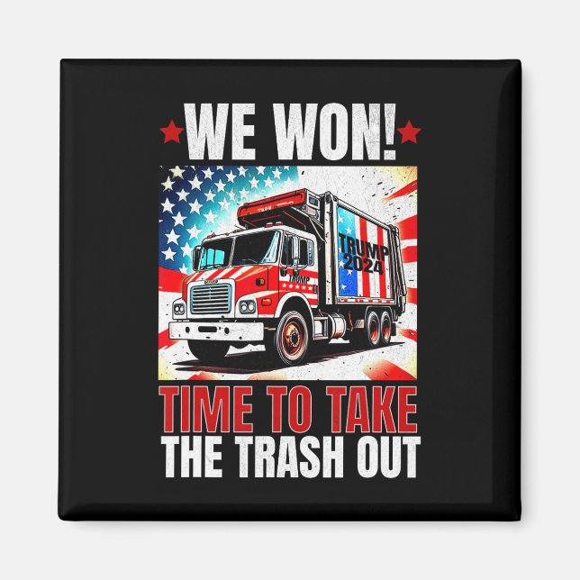 Trump 2025 Vi Vann Vinner Seger Invigning 2025 G Magnet (Framsidan)