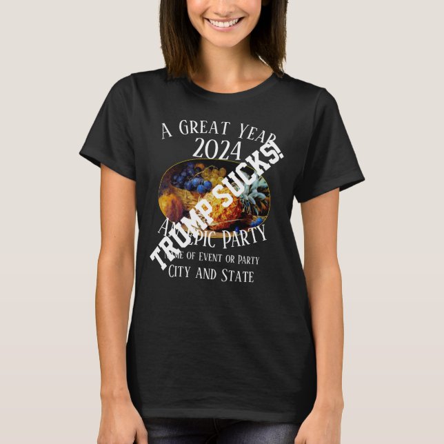 Trump 2026 Partytjej Pojke Mamma Pappa Examen Klas T Shirt (Framsida)