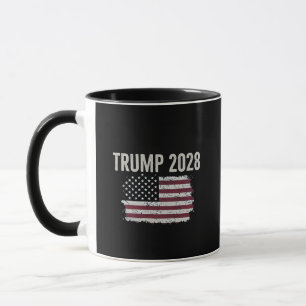 Trump 2028 Amerikansk Flagga valpresident Mugg