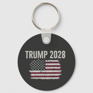 Trump 2028 Amerikansk Flagga valpresident Nyckelring