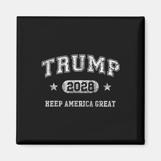 Trump 2028 Behålla America Underbar Magnet (Framsidan)