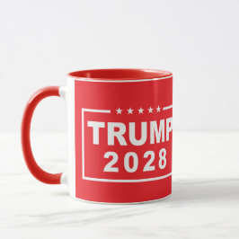 Trump 2028 Förnuftig president Donald Trump Mugg