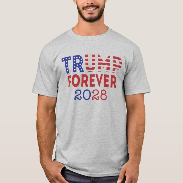 Trump 2028 Kung Forever T-Shirt - Begränsada utgåv (Framsida)