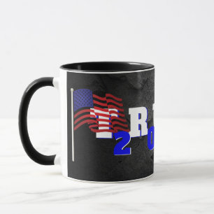 Trump 2028 på Black Sten Mugg