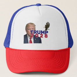 Trump 2028 text med Örn Keps