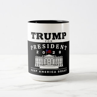 TRUMP 2028 Två-Tonad MUGG