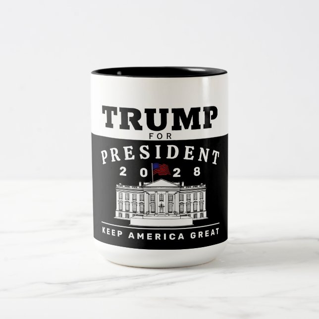 TRUMP 2028 Två-Tonad MUGG (Center)