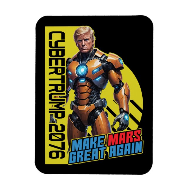 Trump 2076 | Martiansk president Kampanj Magnet (Vertikal)
