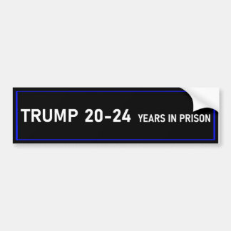 Trump 20-24 år i fängelset Bumper Sticker Bildekal