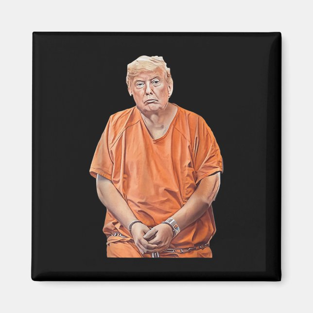 Trump 20-24 år i fängelset - funna antitrumpump magnet (Framsidan)