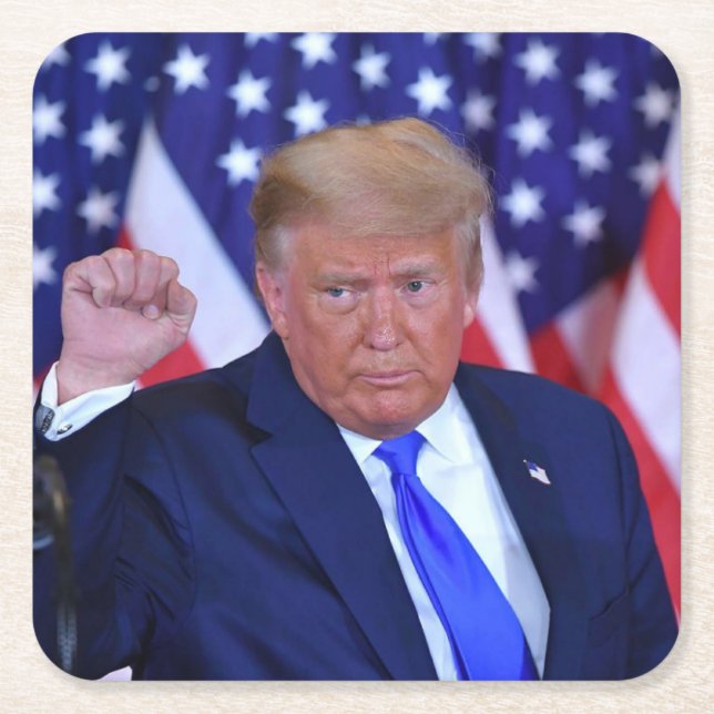 Trump 224 Ta tillbaka Amerika Underlägg Papper Kvadrat (Framsidan)
