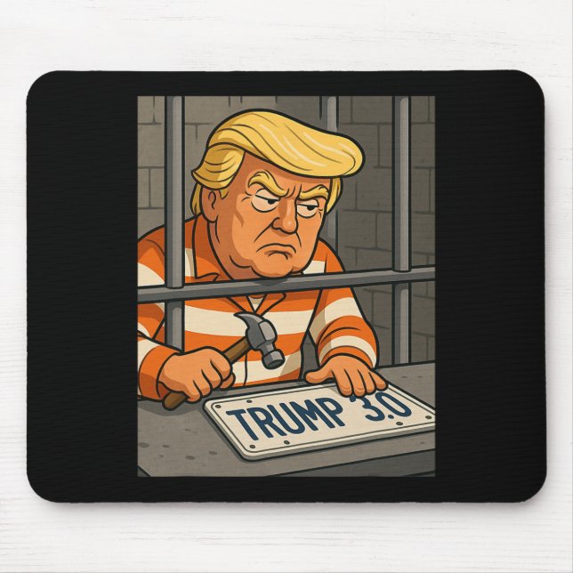 Trump 3.0-licensskyltdesigner 1 musmatta (Framsidan)