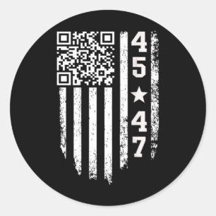 Trump 4547 Trump Dancing Code Runt Klistermärke