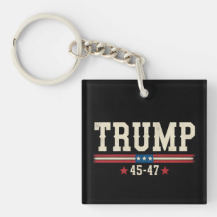 Trump 45 47 Amerikansk USA Flagga Retro Vintage