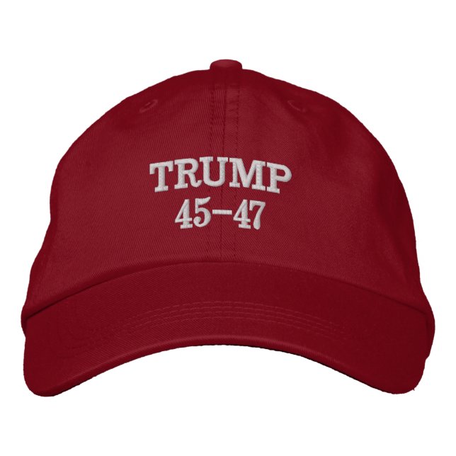Trump 45-47 broderad keps (Framsida)