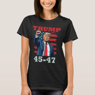 Trump 45-47 Djärvt Presidentiellt Utseende För Tru T Shirt