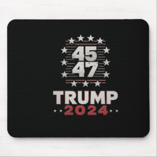 Trump 45 47 Du Miste Igen Trump 2025 Usa Flagga ( Musmatta