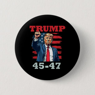 Trump 45-47, fet presidentdesign för trumfupplösni knapp