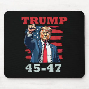 Trump 45-47, fet presidentdesign för trumfupplösni musmatta