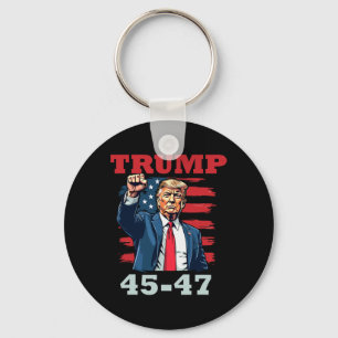 Trump 45-47, fet presidentdesign för trumfupplösni nyckelring