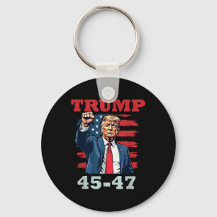 Trump 45-47, fet presidentdesign för trumfupplösni nyckelring