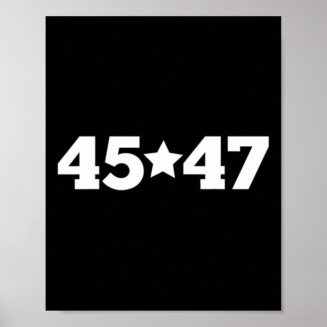 Trump 45 47 Jag röstar för Trump Välsigna dig Amer Poster (Framsidan)
