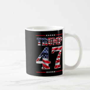 Trump 45-47 Mega Us Flagga 2024 Presidentval 2024 Kaffemugg