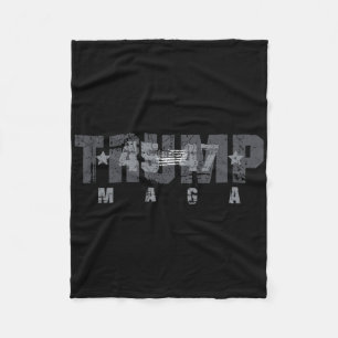 Trump 45-47 Mega USA-flagga 2025 Presidentval Fleecefilt