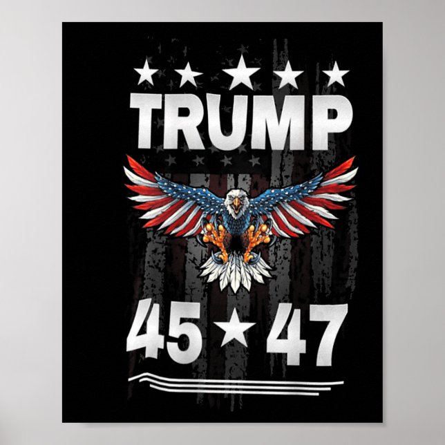 Trump 45 47 (på baksidan) poster (Framsidan)