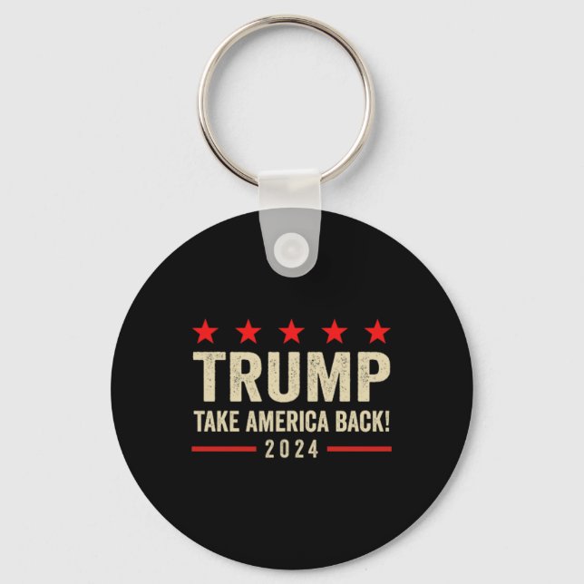 Trump 45 47 (på Byck) Ta America Ck Usa Trump 20 Nyckelring (Framsida)